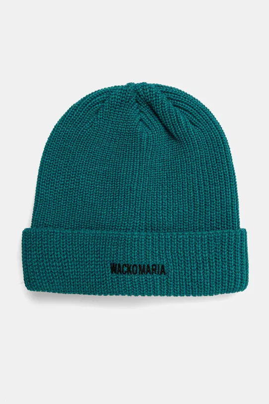 Σκούφος Wacko Maria Knit Watch Cap απλικέ πράσινο 24FW.WMA.CP04