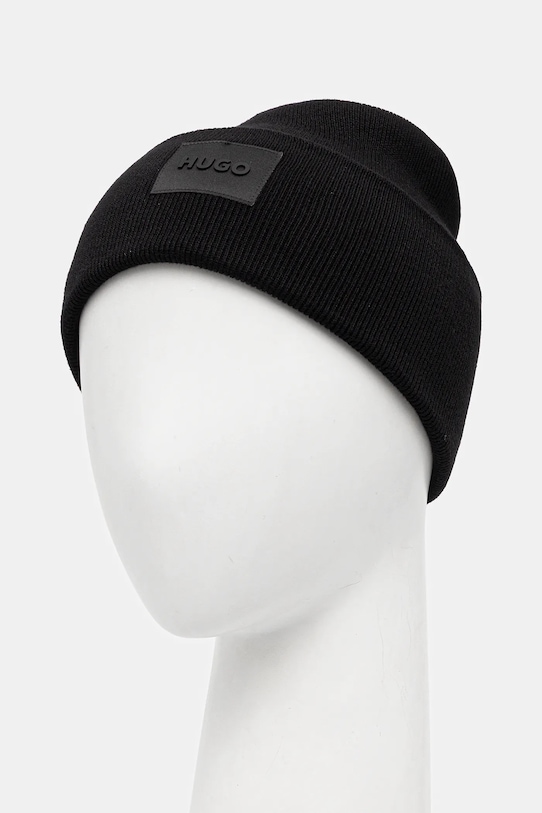 Bavlnená čiapka HUGO 50551508 čierna AW25