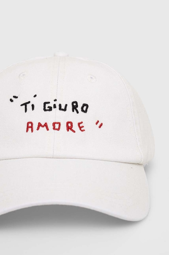 Samsoe Samsoe șapcă de baseball din bumbac SAGIOTTO U24200004 alb AW24