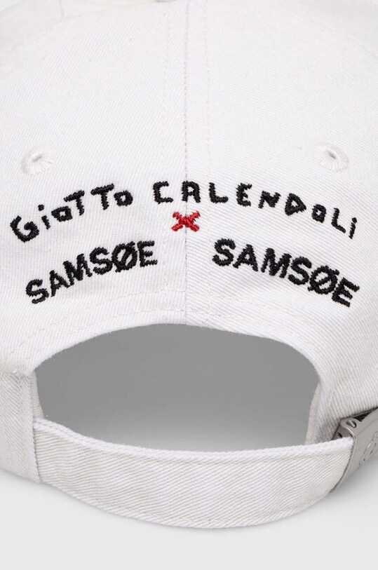 Accesorii Samsoe Samsoe șapcă de baseball din bumbac SAGIOTTO U24200004 alb