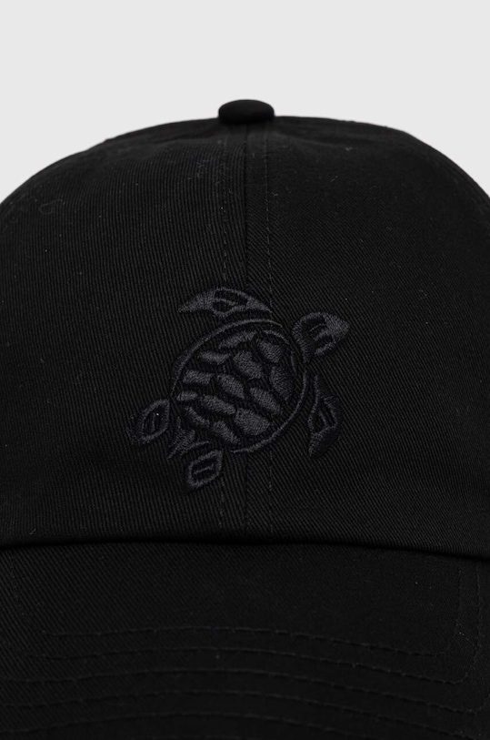Pamučna kapa sa šiltom Vilebrequin CAPSUN CSNU2401 crna AA00