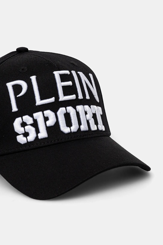 PLEIN SPORT șapcă de baseball din bumbac AADA.UAC0611.STE003N negru AW24