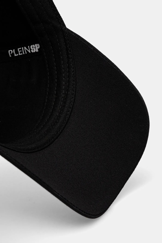 PLEIN SPORT șapcă de baseball din bumbac negru AADA.UAC0611.STE003N