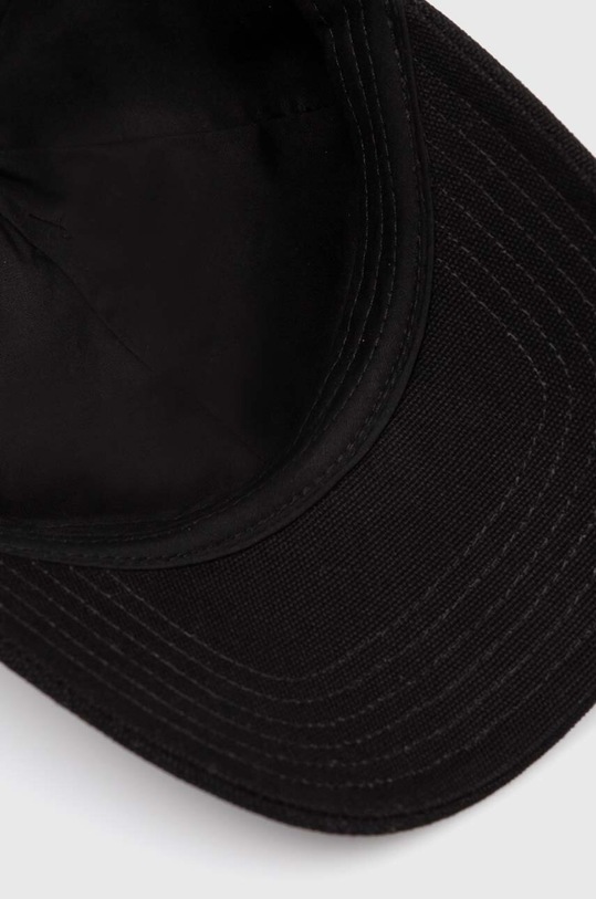 Karl Lagerfeld Jeans czapka z daszkiem bawełniana czarny 245D3473