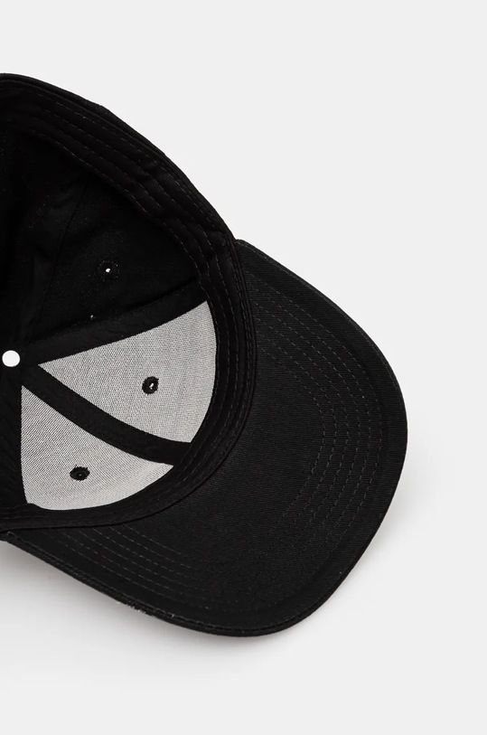 Pamučna kapa sa šiltom Barrow crna F4BWUABC027