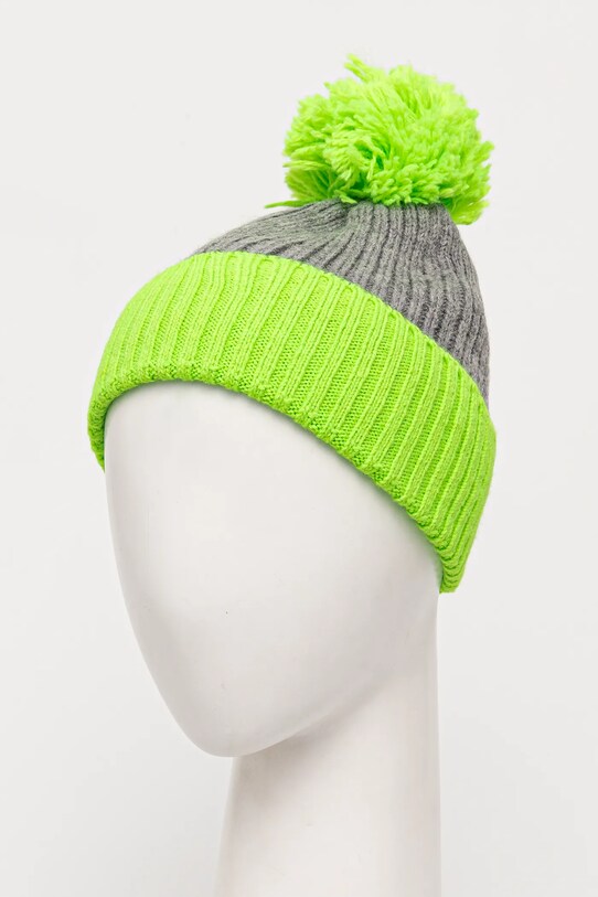 Шапка с примесью шерсти United Colors of Benetton 6LOWDA014 зелёный AW24