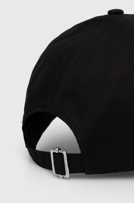 Akcesoria Karl Lagerfeld czapka z daszkiem bawełniana 245W3407 czarny