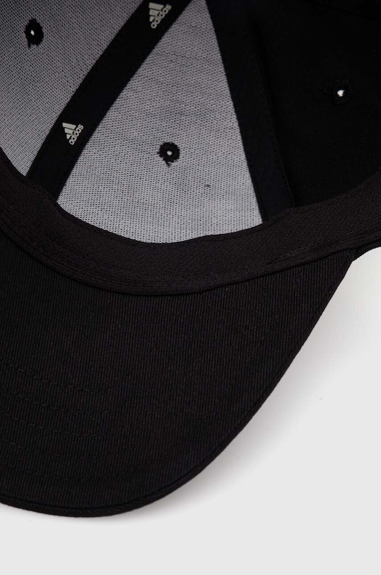 Bavlněná baseballová čepice adidas černá JD6651
