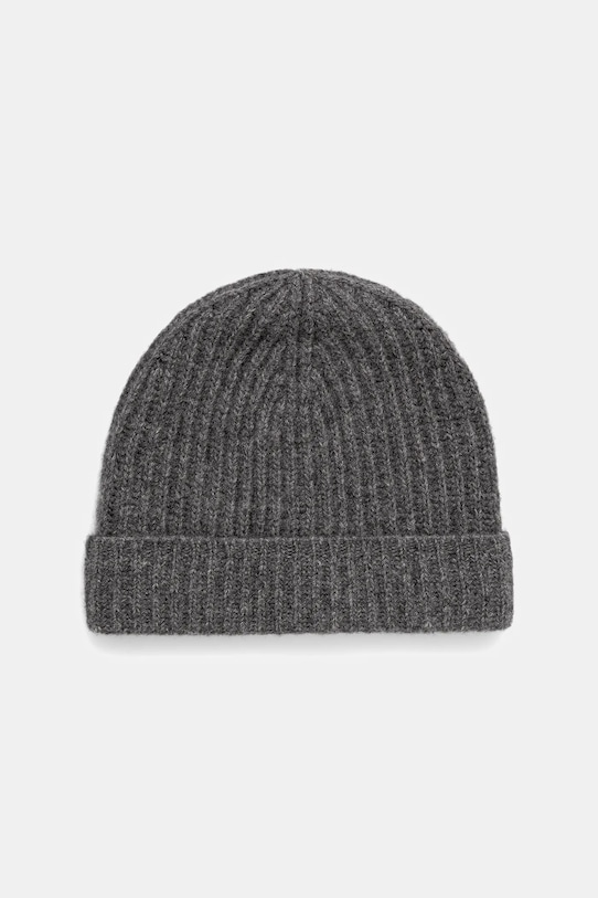 United Colors of Benetton căciulă de lână uni gri 1302U0724