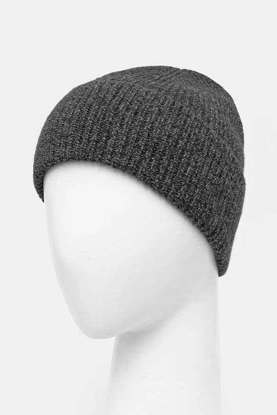 United Colors of Benetton czapka z domieszką wełny 1235UA00N szary AW24