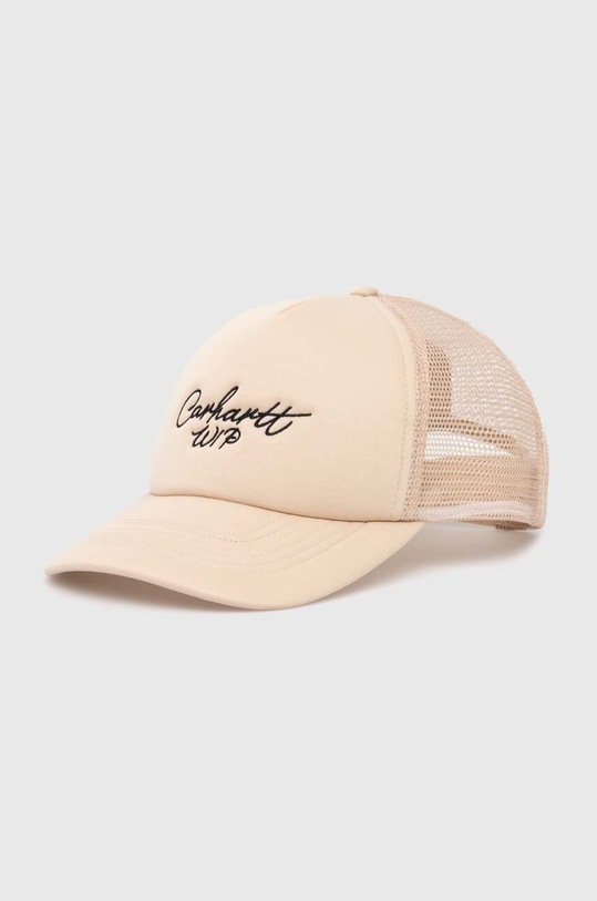 Carhartt WIP baseball cap Signature Trucker Cap applique beige I034024.2BKXX