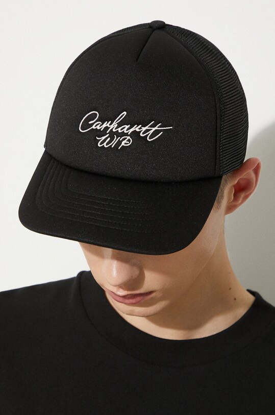 Carhartt WIP czapka z daszkiem Signature Trucker Cap I034024.0D2XX czarny