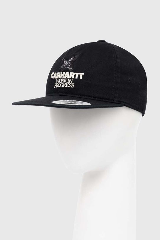 Carhartt WIP șapcă de baseball din bumbac Ducks Cap bumbac negru I033704.89XX