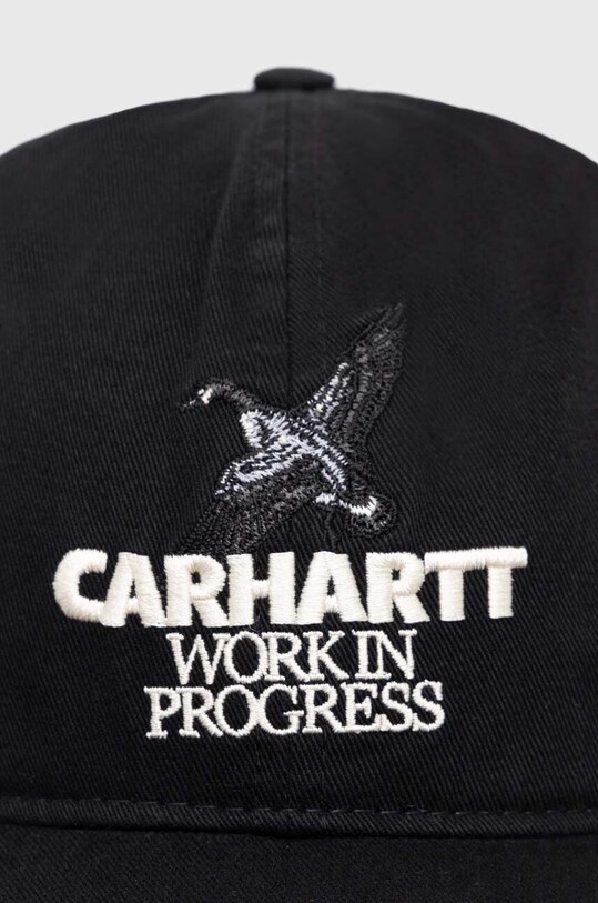 Carhartt WIP czapka z daszkiem bawełniana Ducks Cap I033704.89XX czarny AW24