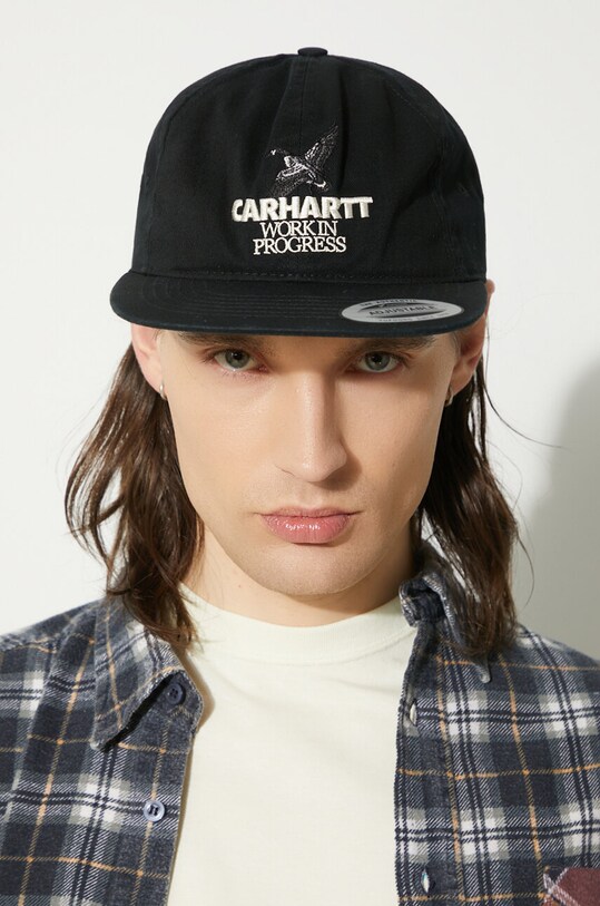 Carhartt WIP czapka z daszkiem bawełniana Ducks Cap I033704.89XX czarny
