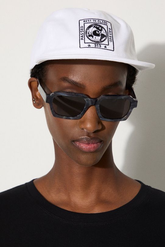 Pamučna kapa sa šiltom Carhartt WIP Stamp Cap natpis bijela I033625.00AXX