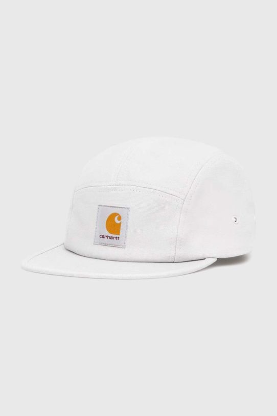 Бавовняна бейсболка Carhartt WIP Backley Cap гладкий сірий I016607.29JXX