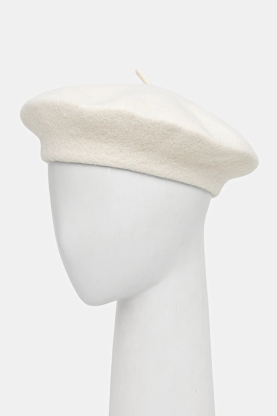 United Colors of Benetton beret wełniany wełna beżowy 6HPKD41HF