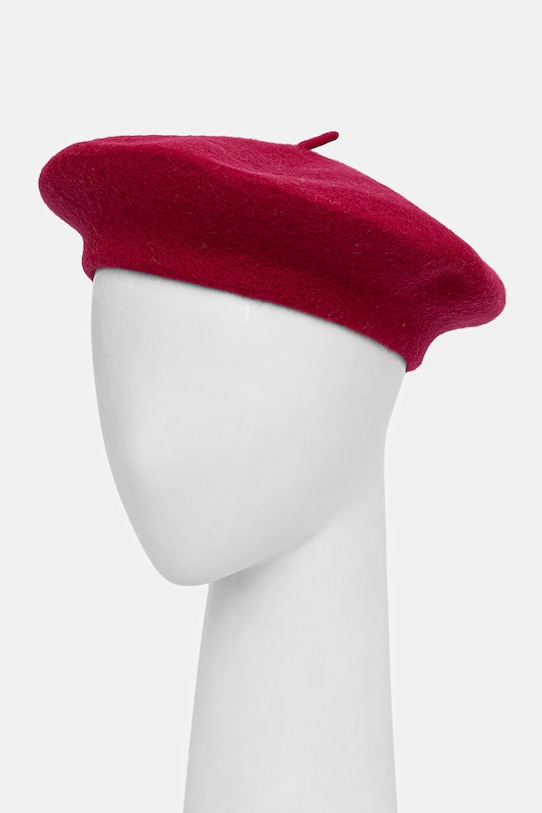 United Colors of Benetton beret wełniany wełna różowy 6HPKD41HF