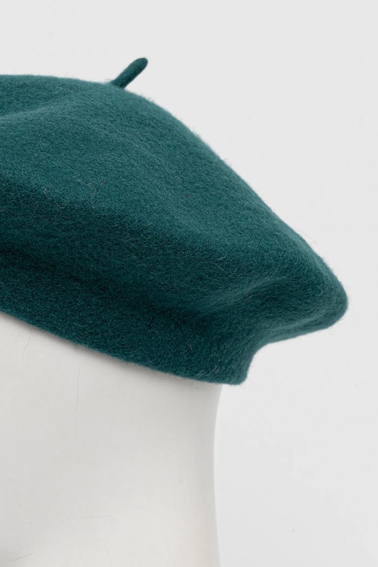 Akcesoria United Colors of Benetton beret wełniany 6HPKD41HF turkusowy