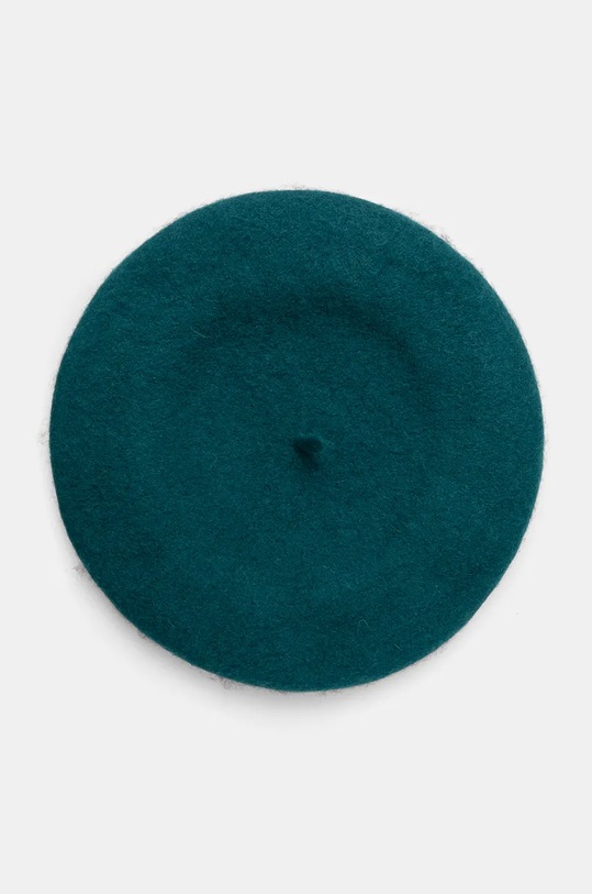 United Colors of Benetton beret wełniany wełna zielony 6HPKD41HF