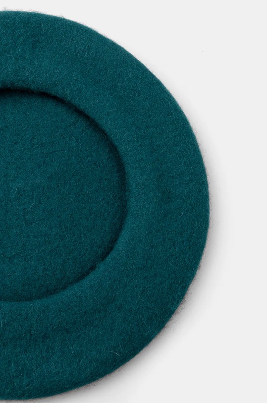 United Colors of Benetton beret wełniany 6HPKD41HF zielony AW24