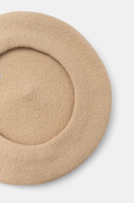 United Colors of Benetton beret wełniany 6HPKD41HF beżowy AW24