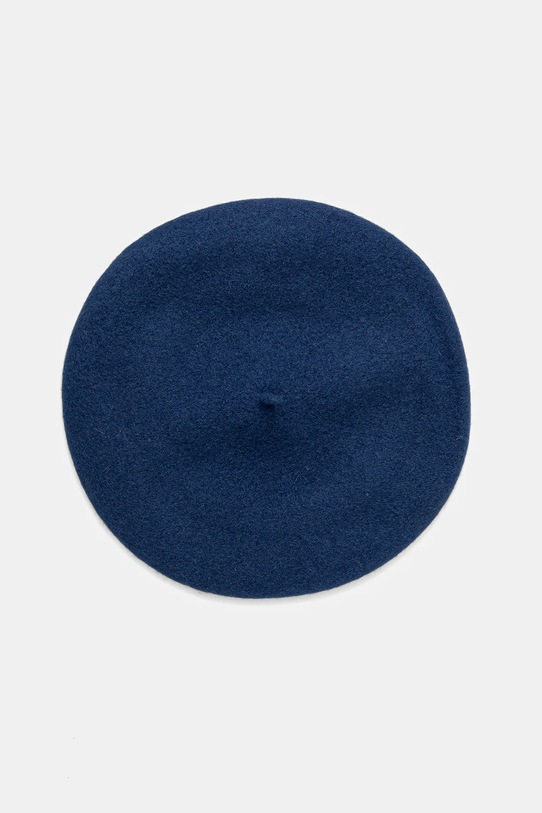 United Colors of Benetton beret wełniany 6HPKD41HF niebieski AW25
