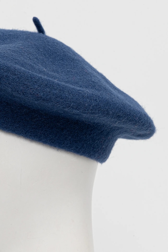 Akcesoria United Colors of Benetton beret wełniany 6HPKD41HF niebieski