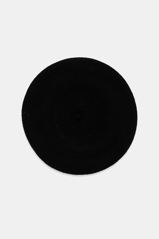 United Colors of Benetton beret wełniany 6HPKD41HF czarny AW25