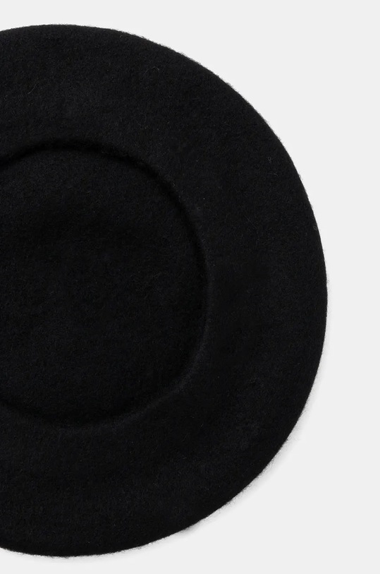 United Colors of Benetton beret wełniany 6HPKD41HF czarny AW24
