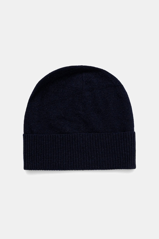 Вовняна шапка United Colors of Benetton тонкий темно-синій 1002DA010