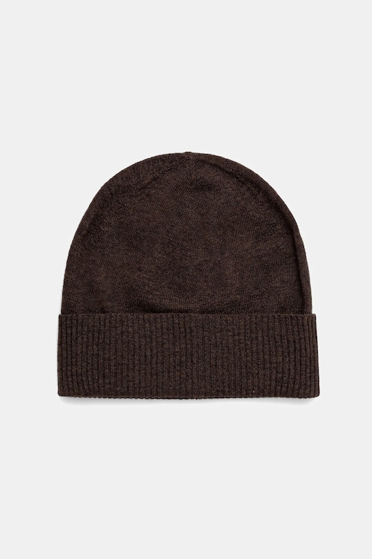 Vlnená čiapka United Colors of Benetton vlna hnedá 1002DA010