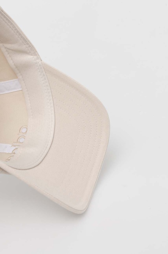 Bombažna bejzbolska kapa adidas bež IX3568