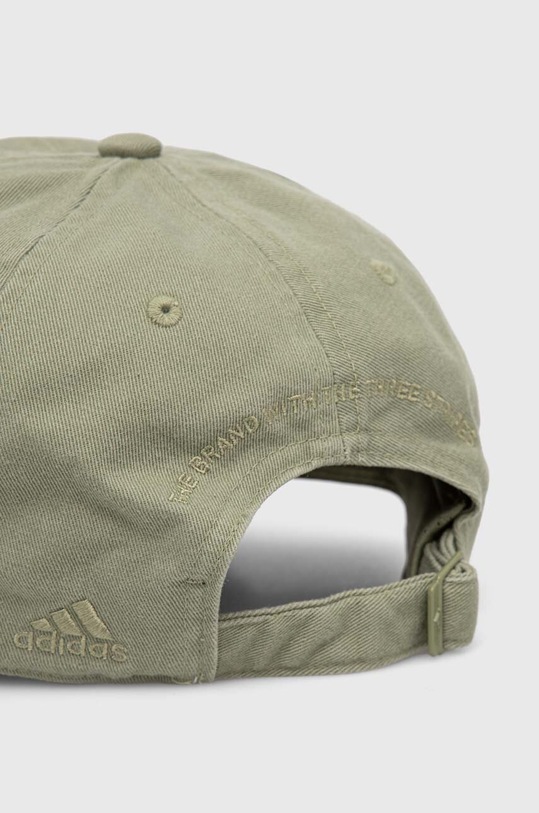 Akcesoria adidas czapka z daszkiem bawełniana IY5418 zielony
