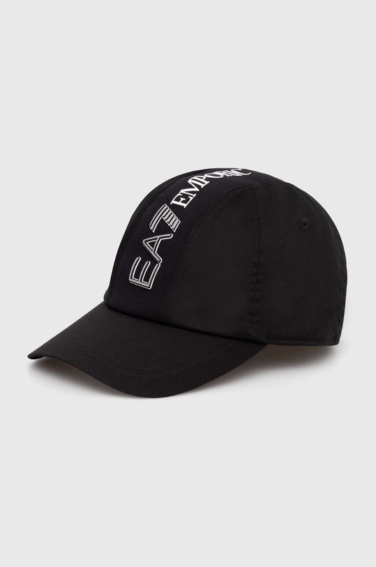 Bavlněná baseballová čepice EA7 Emporio Armani bavlna černá 4F103.245117.00020
