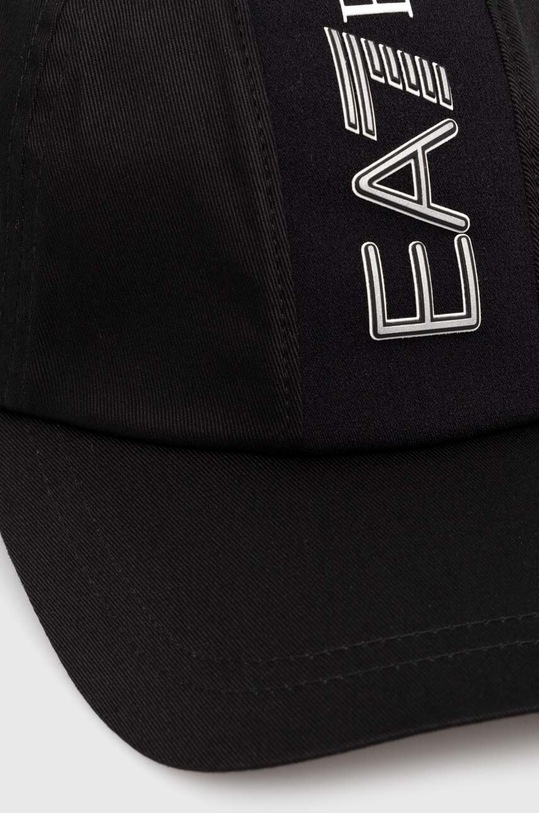 Bavlněná baseballová čepice EA7 Emporio Armani 4F103.245117.00020 černá AW24