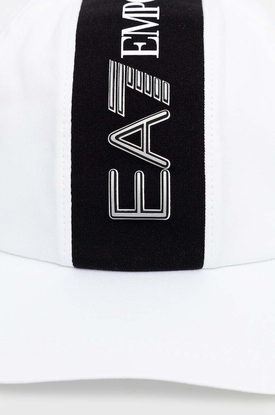 EA7 Emporio Armani șapcă de baseball din bumbac 4F103.245117.56010 alb AW24