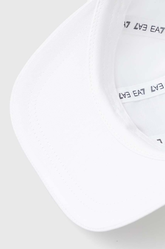 EA7 Emporio Armani șapcă de baseball din bumbac alb 4F103.245117.56010