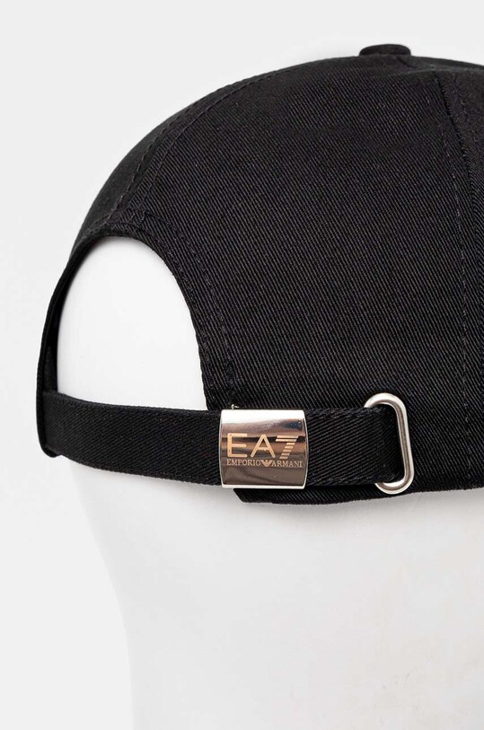 Аксесуари Бавовняна бейсболка EA7 Emporio Armani AF11989.7X000005.MC008 чорний