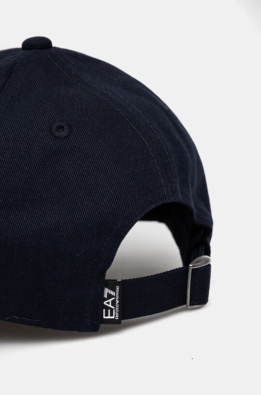 Аксесуари Бавовняна бейсболка EA7 Emporio Armani 4F300.245121.76136 темно-синій