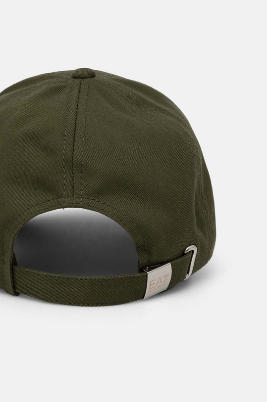 Bavlněná baseballová čepice EA7 Emporio Armani AF11989.7X000005.M8051 zelená AW24