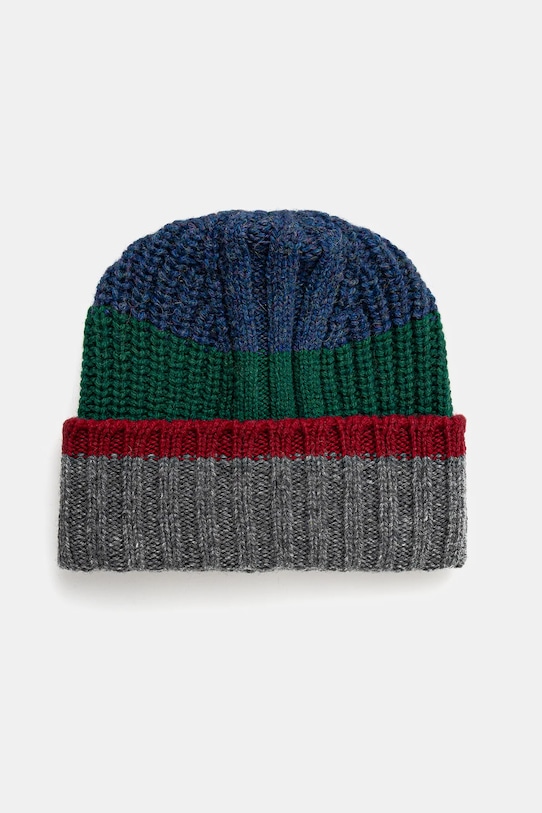 United Colors of Benetton caciula de lana cu modele gri 123MKA00Q