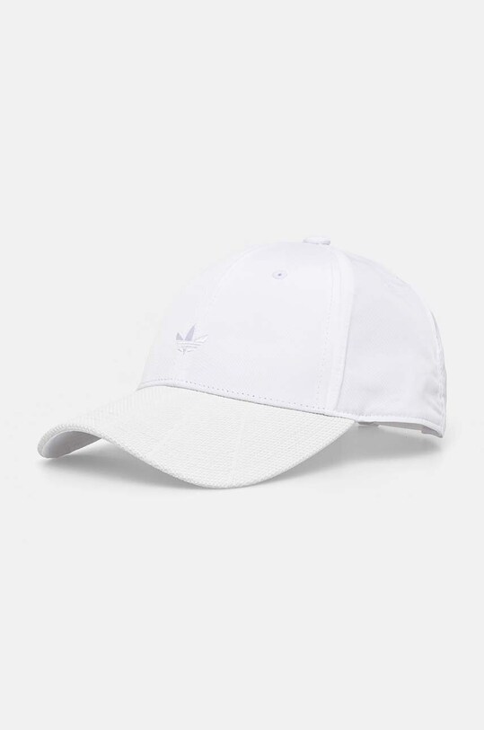 Kapa sa šiltom adidas Originals bez uzorka bijela IY4052