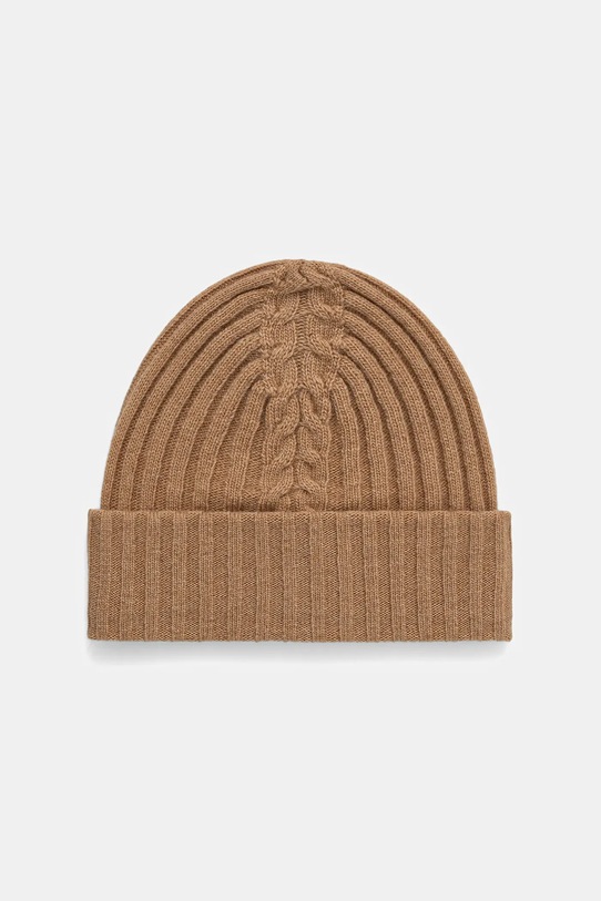 Шапка с вълна United Colors of Benetton вълна бежов 1244DA011