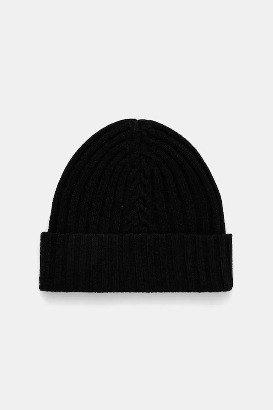 Шапка с вълна United Colors of Benetton вълна черен 1244DA011