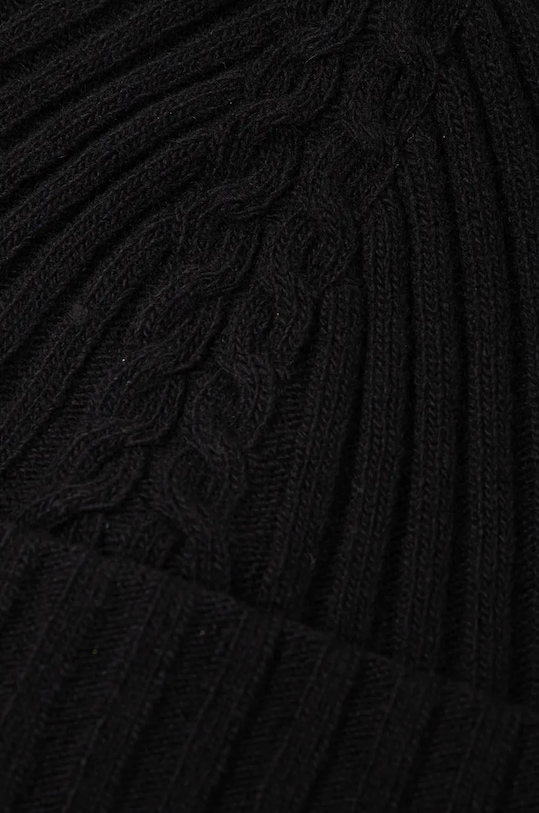 Akcesoria United Colors of Benetton czapka wełniana 1244DA011 czarny