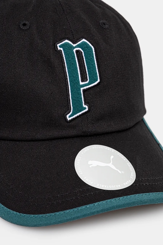 Бавовняна бейсболка Puma Play Paris Retro Club 025512 чорний AW24