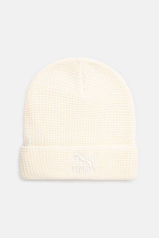 Шапка Puma Classics Mid Fit Beanie гладкий бежевый 025677