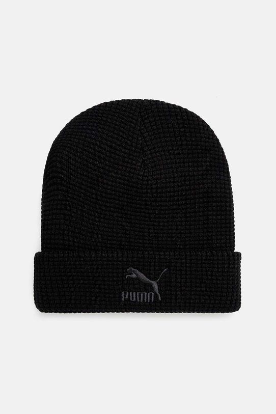 Čepice Puma Classics Mid Fit Beanie hladký černá 025677